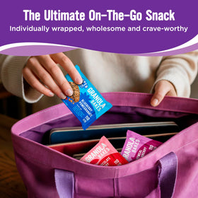 Individually wrapped bars for easy grab-and-go snacks