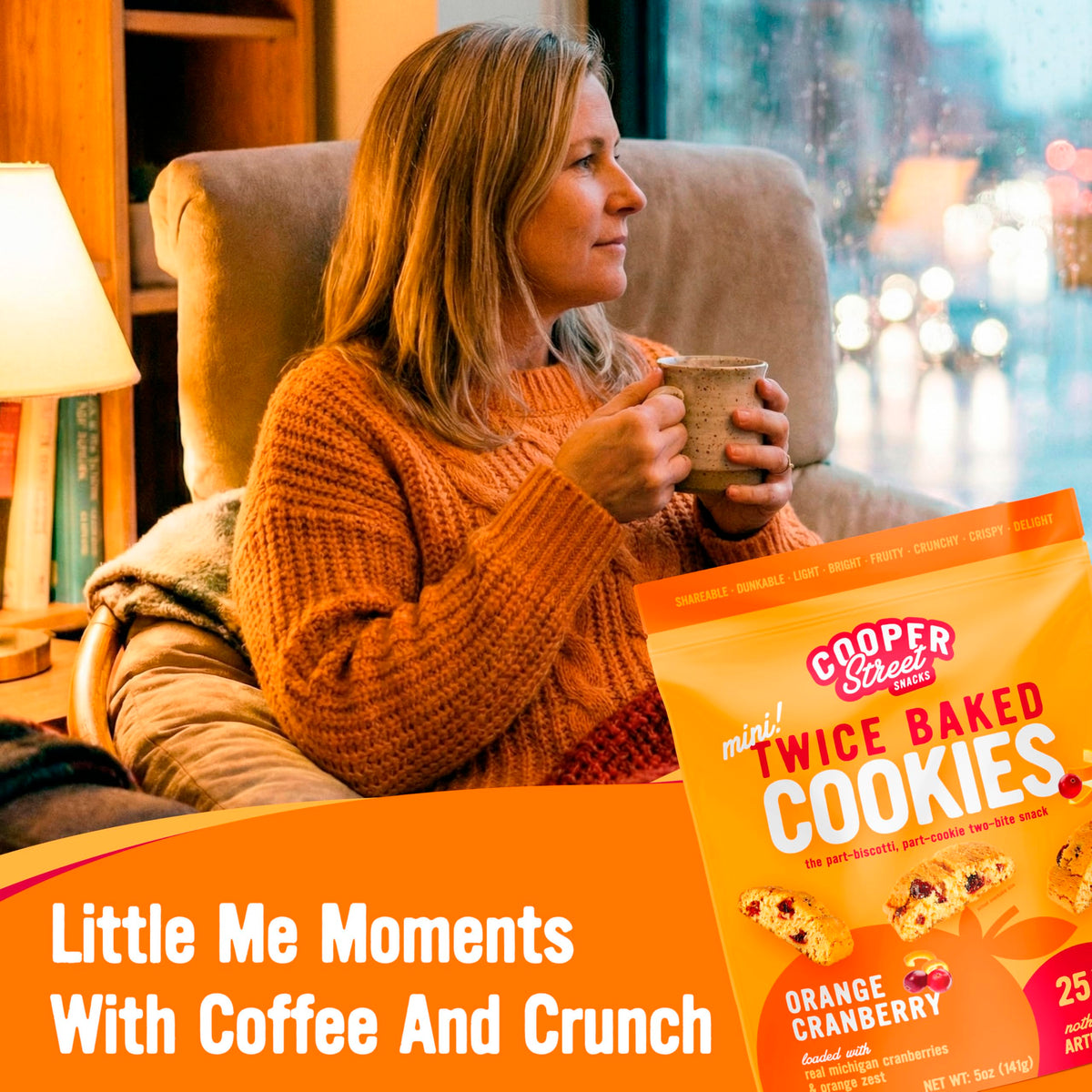 Cooper Street Italian snack biscotti bites ideal for dunking and tea.