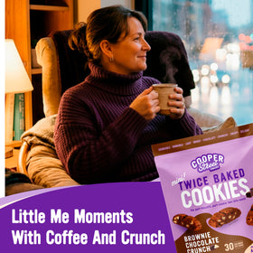 Cooper Street Italian-style mini biscotti snacks add texture to a coffee moment.