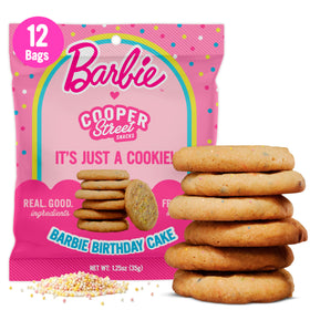 Cooper Street Its Just a Cookie Barbie Birthday Cake pack in kid friendly lunchbox
