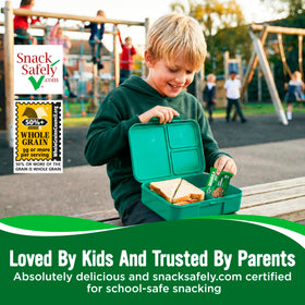 COOPER STREET nut-free dairy-free label indicating allergy-friendly snack