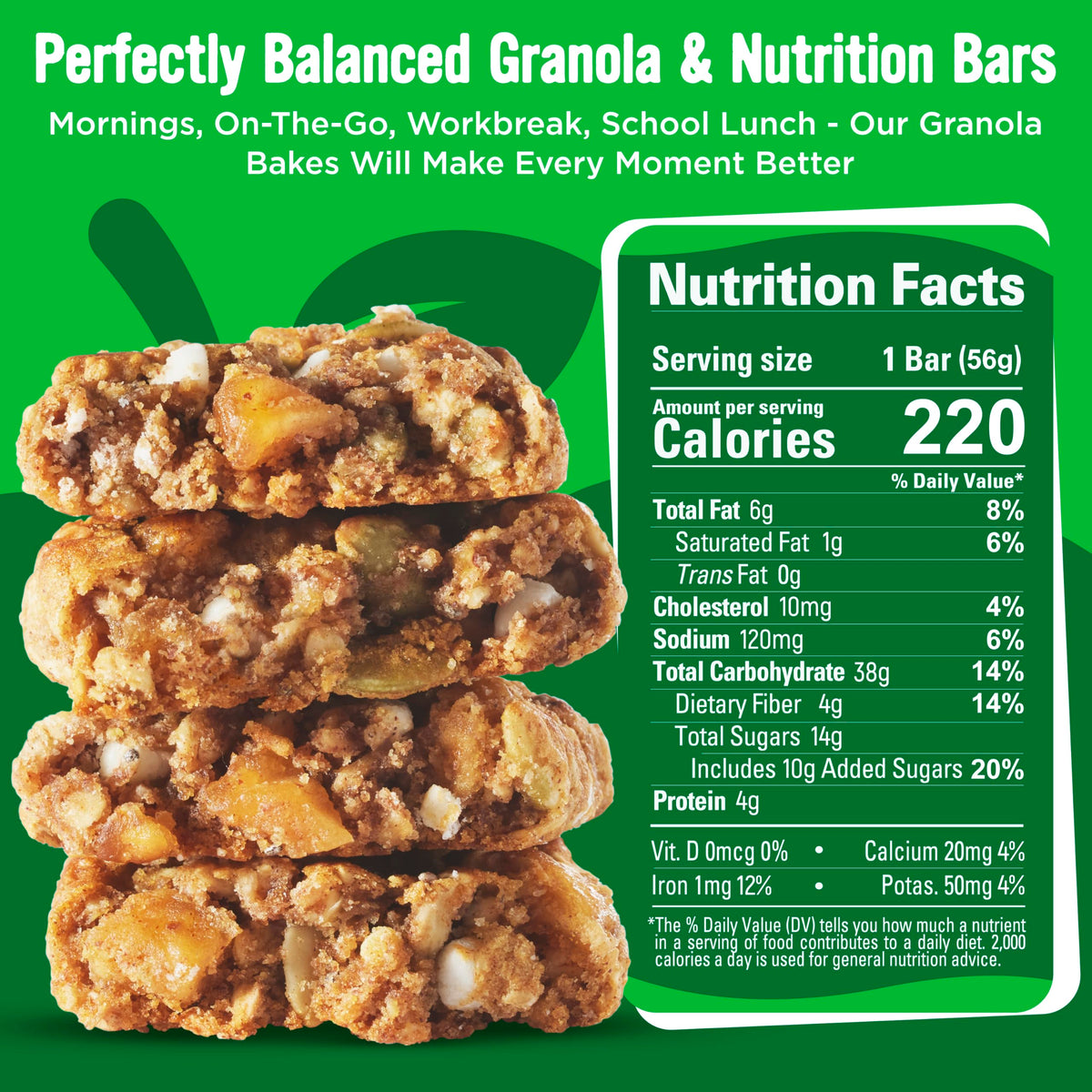 Cooper Street Apple Cinnamon bar ready for on the go breakfast