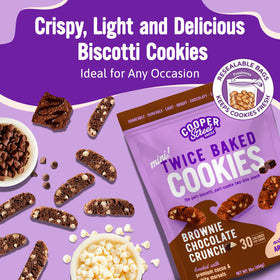 Cooper Street over 50 mini biscotti in a bag, ideal for sharing with guests.