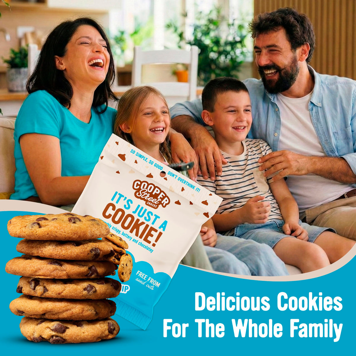 COOPER STREET Real ingredients with honey, vanilla, and chocolate chips