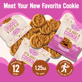 Cooper Street Snickerdoodle warm cinnamon crunch offers a crispy bite for dunking in milk.