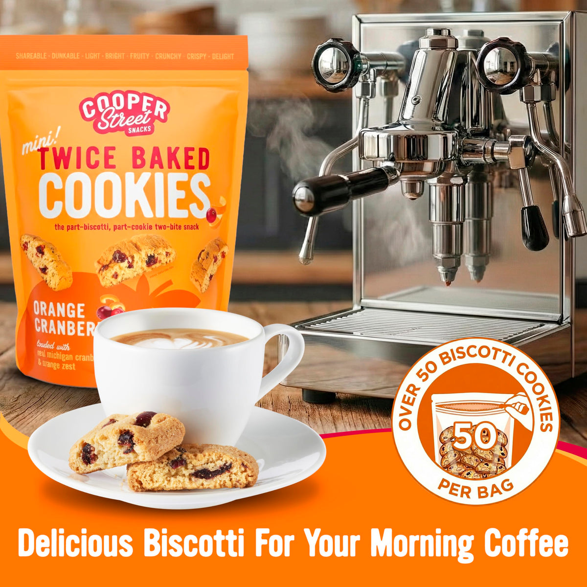 Cooper Street tea and coffee pairing idea biscotti for dunking
