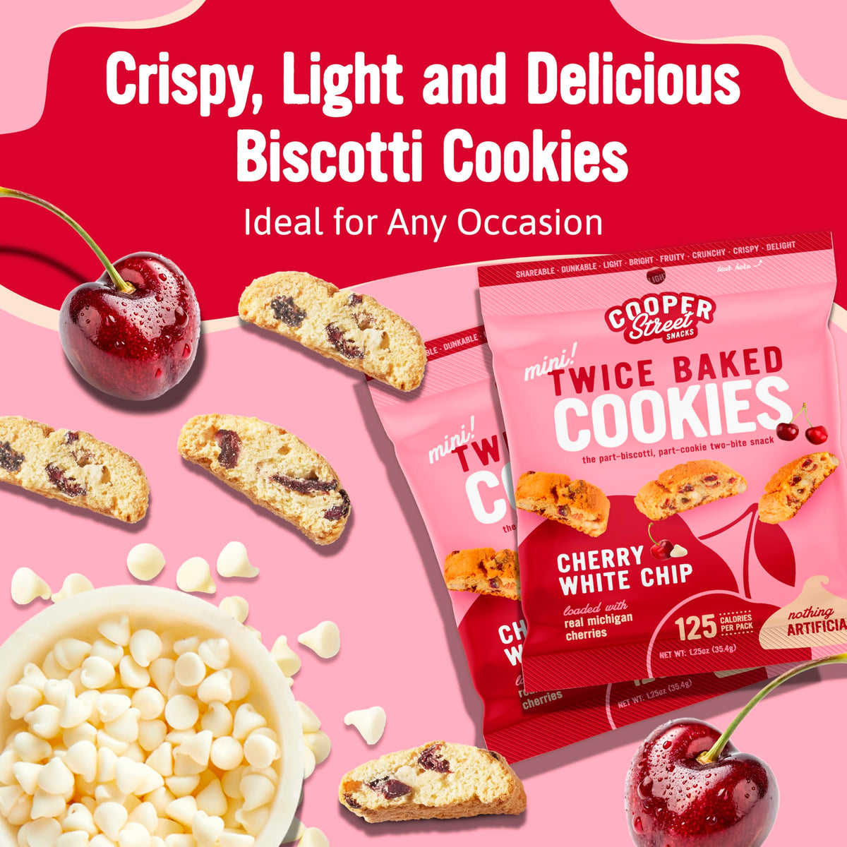 Twice-baked biscotti-style Cooper Street cookie perfect with coffee