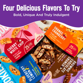Cooper Street biscotti Orange Cranberry close-up, boosts afternoon snack with zesty tartness