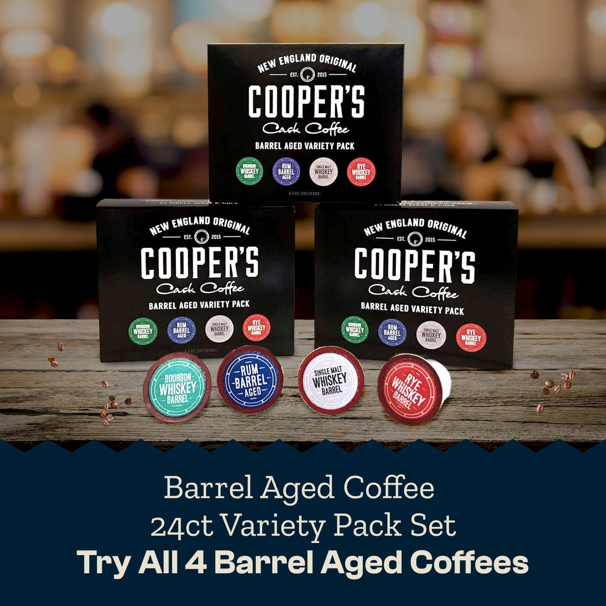 Cooper’s Cask Coffee malt whiskey pods offer bold notes for morning ritual