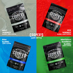Cooper's Cask Ethiopian beans, bright citrus and floral hints