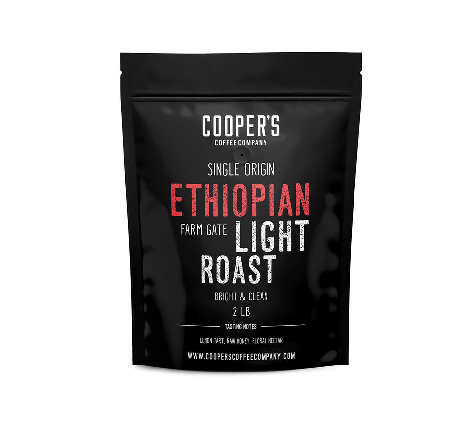 Cooper's Cask Ethiopian Bold: cherries drying for a bright, fruity cup.