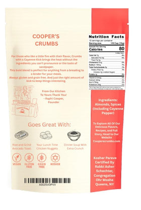 Cooper's Crumbs made in USA seal on the packaging.