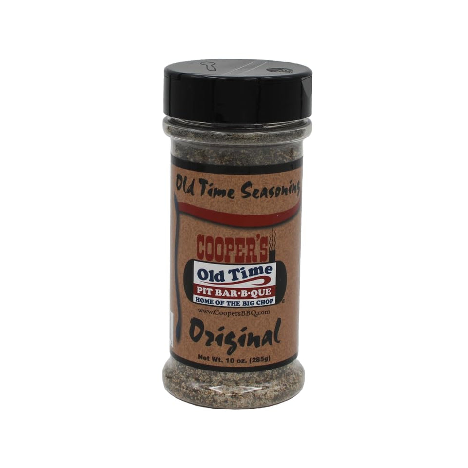 Cooper's Old Time Seasoning Original bottle for grilling rich Texan flavors