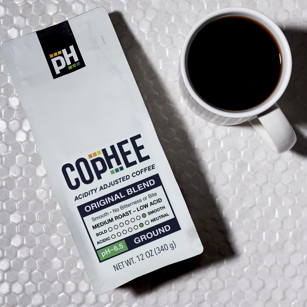 COpHEE Pour-over setup demonstrating easy, heartburn-friendly brewing.