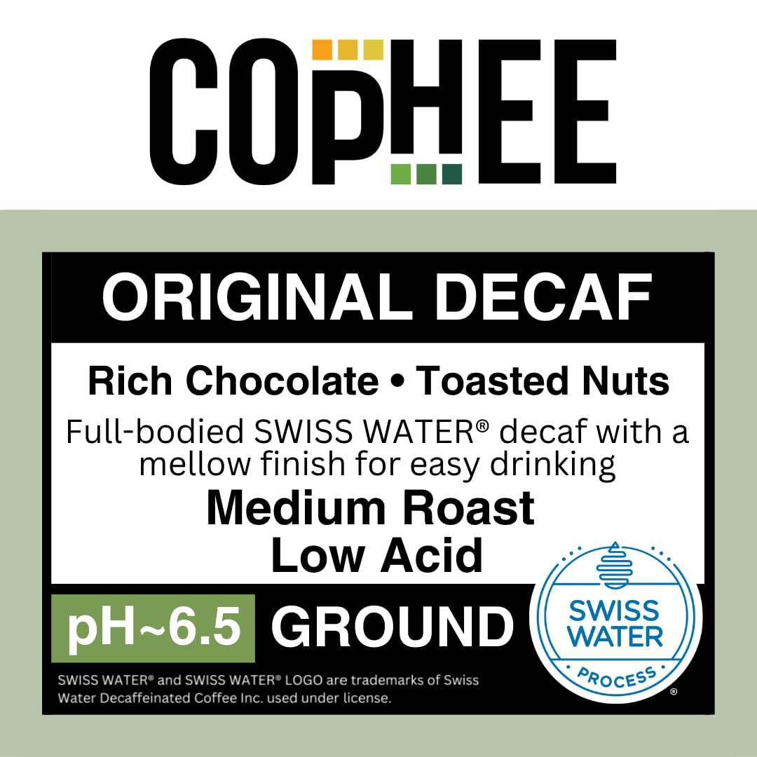 CopHEE electrolyte-infused coffee bottle highlights gentle digestion and potential relief.