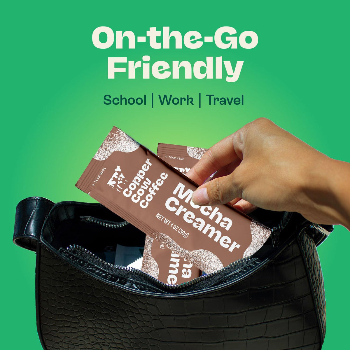 Ingredients: milk, cocoa, cane sugar in Copper Cow creamer