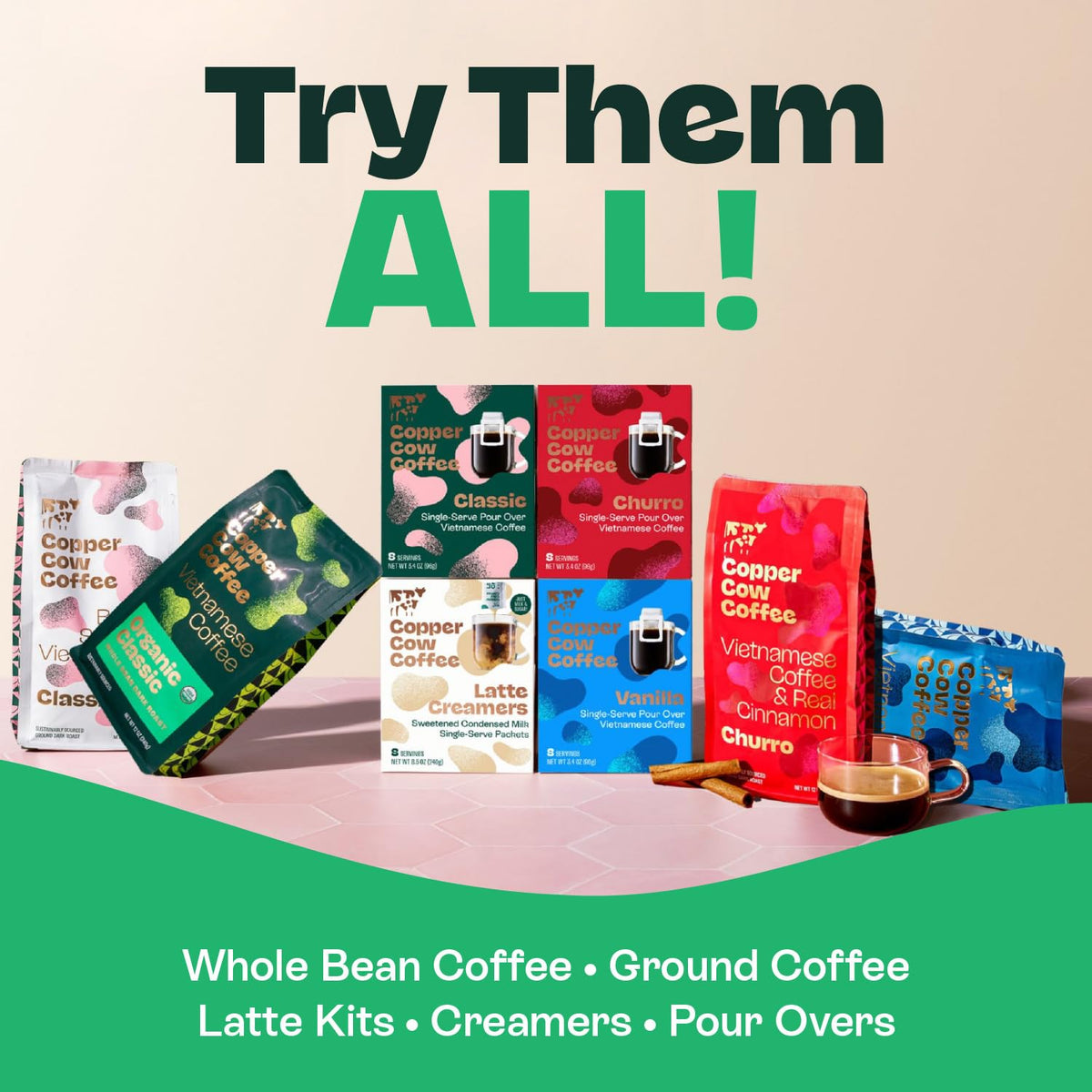 Copper Cow Coffee Shark Tank-backed brand adds trusted background.