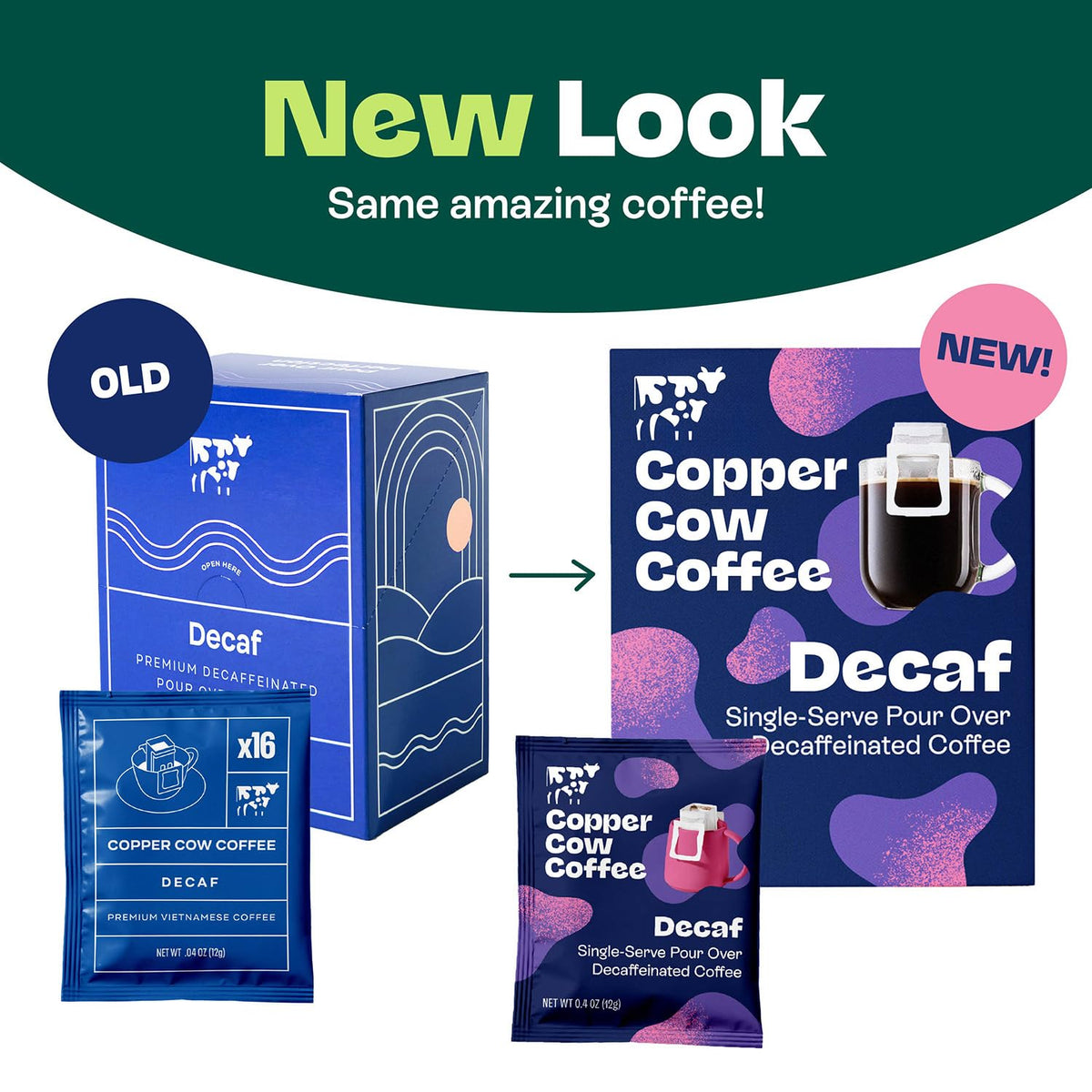 Copper Cow Coffee single serve packets for on the go brewing