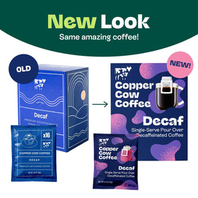 Copper Cow Coffee single serve packets for on the go brewing