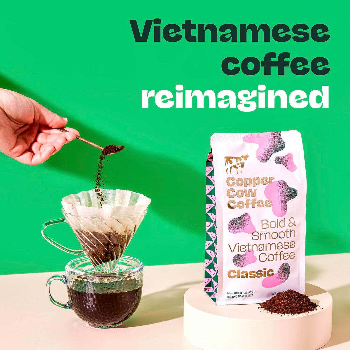 Copper Cow coffee with a smooth finish ideal for daily routines