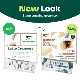 Copper Cow Coffee Vietnamese-inspired creamer sachets deliver smooth, balanced flavor.