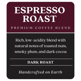 Copper Moon Bold Roast crema in a cup, inviting finish.