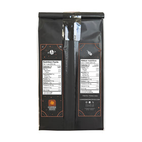 Copper Moon brewed coffee cup steaming, inviting a smooth, balanced cup