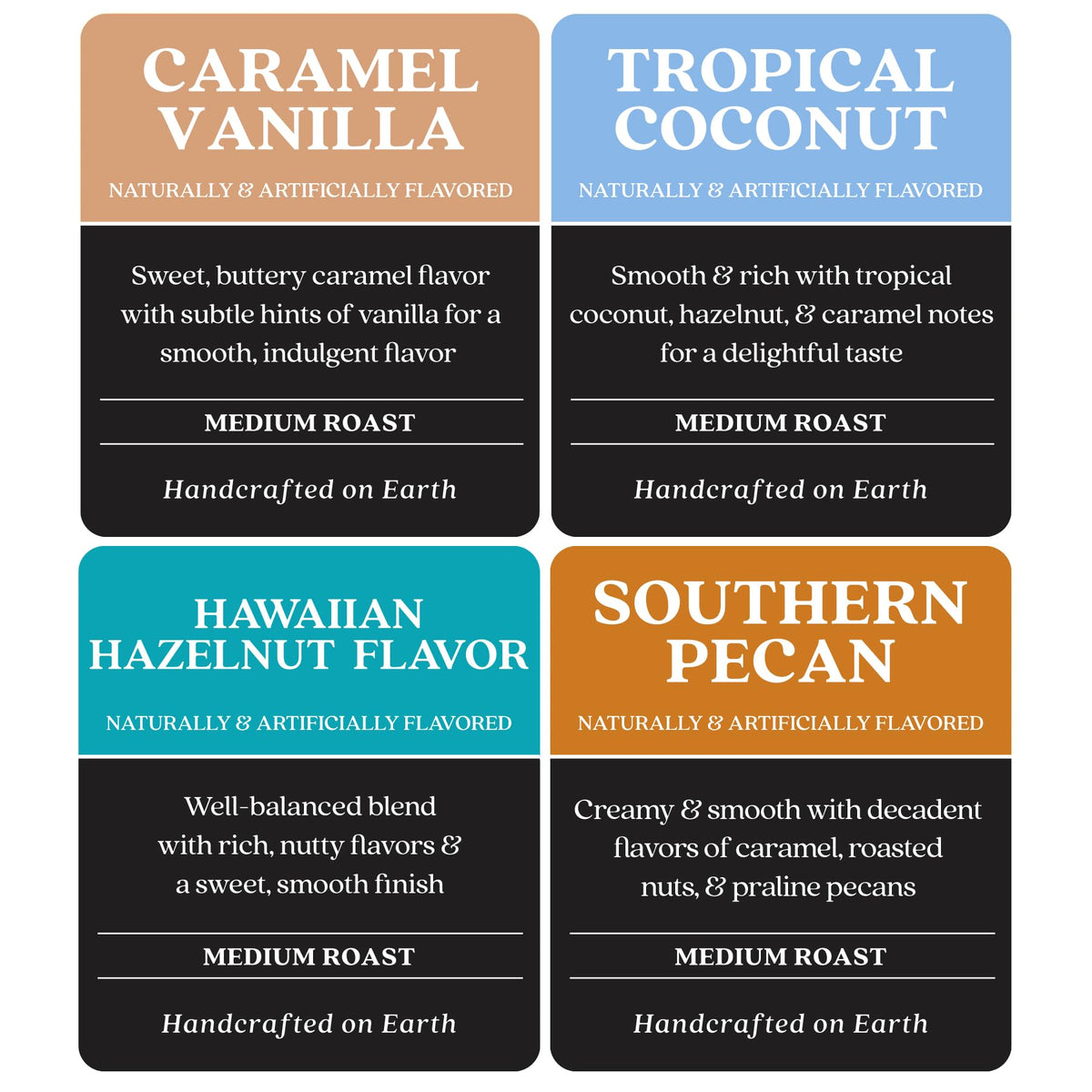Copper Moon caramel-vanilla pod aroma and smooth flavor for a cozy mug.