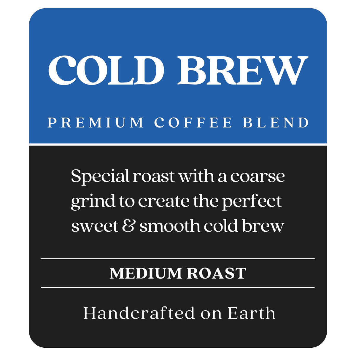 Copper Moon cold brew in glass highlighting aroma and dark chocolate notes