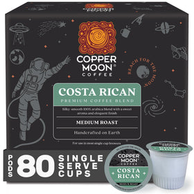 Copper Moon Costa Rican medium roast pod close-up with rich aroma