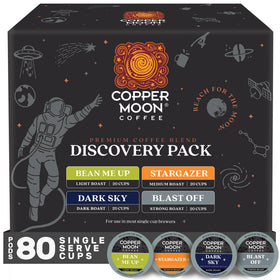 Copper Moon Discovery Pack box showcases tasting variety for exploring different roasts