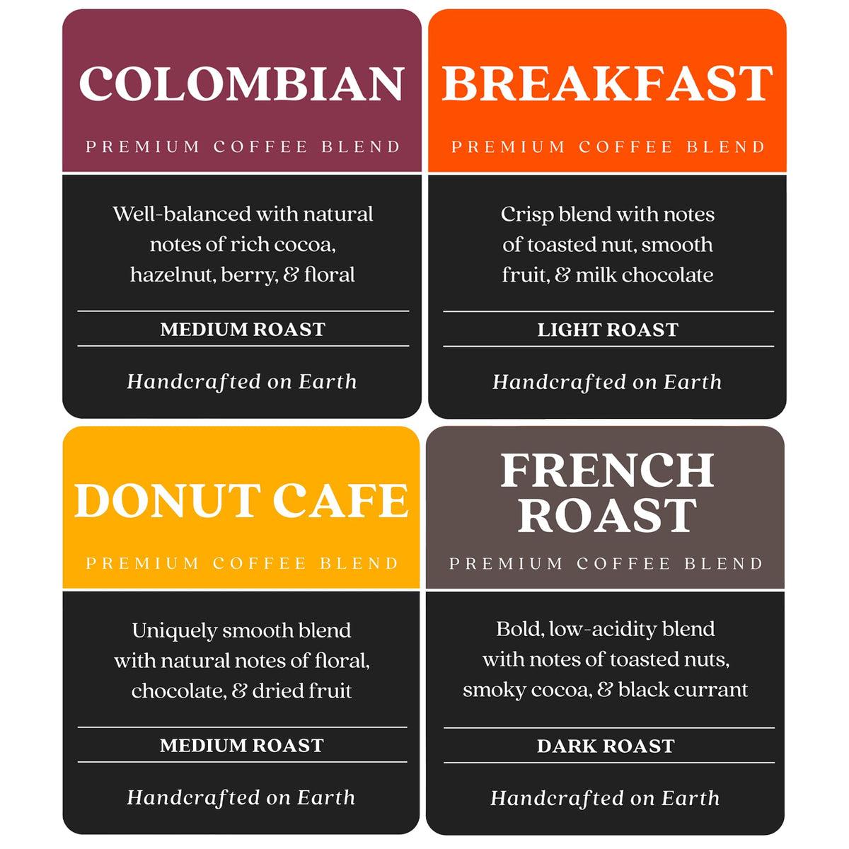 Copper Moon Donut Cafe Blend pods reveal comforting, all-American flavor in a convenient cup.