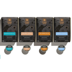 Copper Moon Hawaiian Hazelnut flavor-infused pods with smooth, inviting aroma.