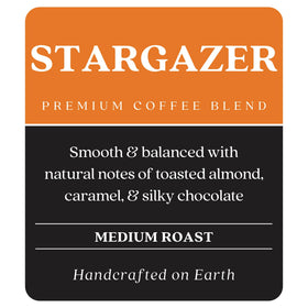 Copper Moon medium roast coffee bag, balanced flavors and smooth finish.
