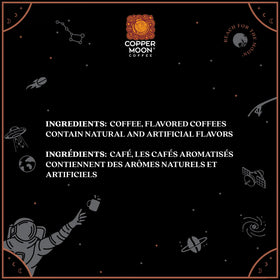 Copper Moon packaging highlights gluten-free and non-GMO attributes