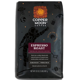 Copper Moon Premium Espresso Beans for home grinding and rich aroma.