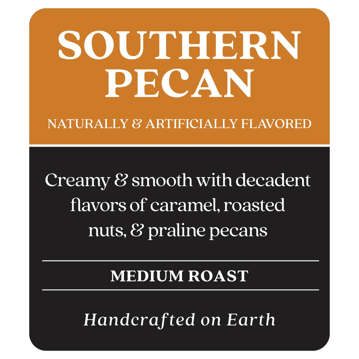 Copper Moon Southern Pecan coffee pour capturing smooth aroma for a comforting morning