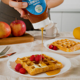 Copra Coconut Nectar pour is drizzle-ready for beverages and desserts.
