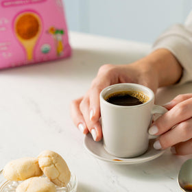 Copra Organic Coconut Sugar bottle emphasizes organic quality and care.