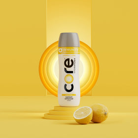 Core Hydration+ Immunity lemon pour captures bright flavor as you pour.