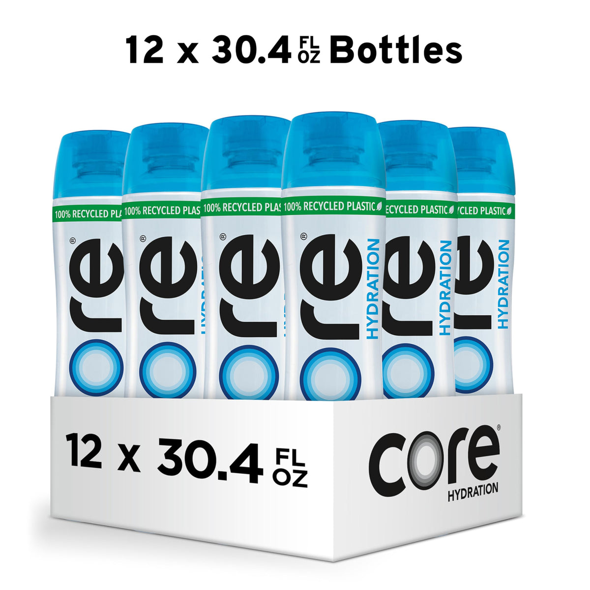 Core Hydration detail shows pH 7.4 balance for everyday hydration.