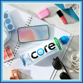 Core Hydration purified water clarity for refreshing hydration.