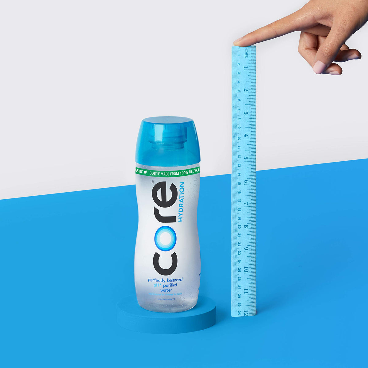 Core Hydration bottle with sports cap for quick sips during activity.