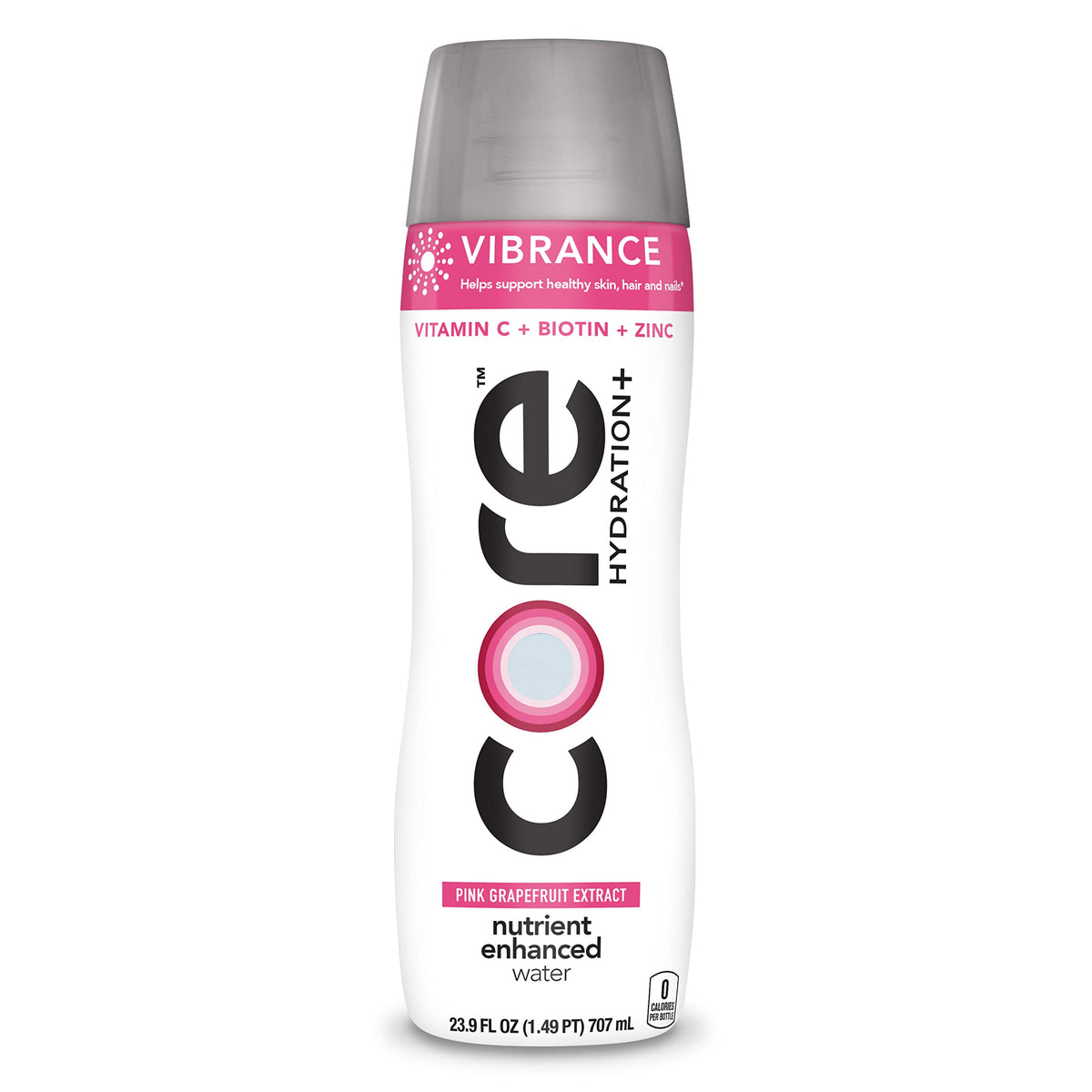 Core Hydration+ Vibrance wide-mouth cap pictured for quick sipping