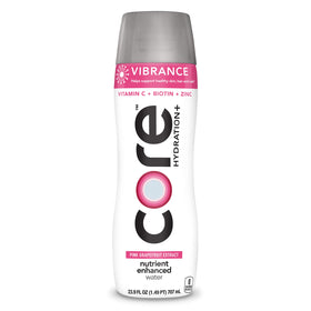 Core Hydration+ Vibrance wide-mouth cap pictured for quick sipping