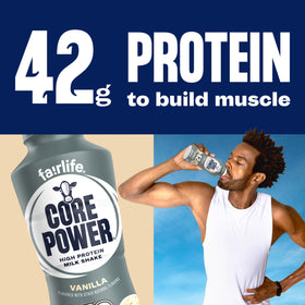 Core Power Elite Vanilla ingredients milk signal a high-quality protein source