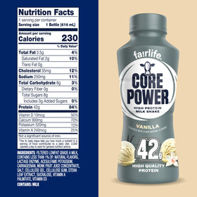 Core Power Elite Vanilla refrigerated open scene showcases ready-to-drink convenience