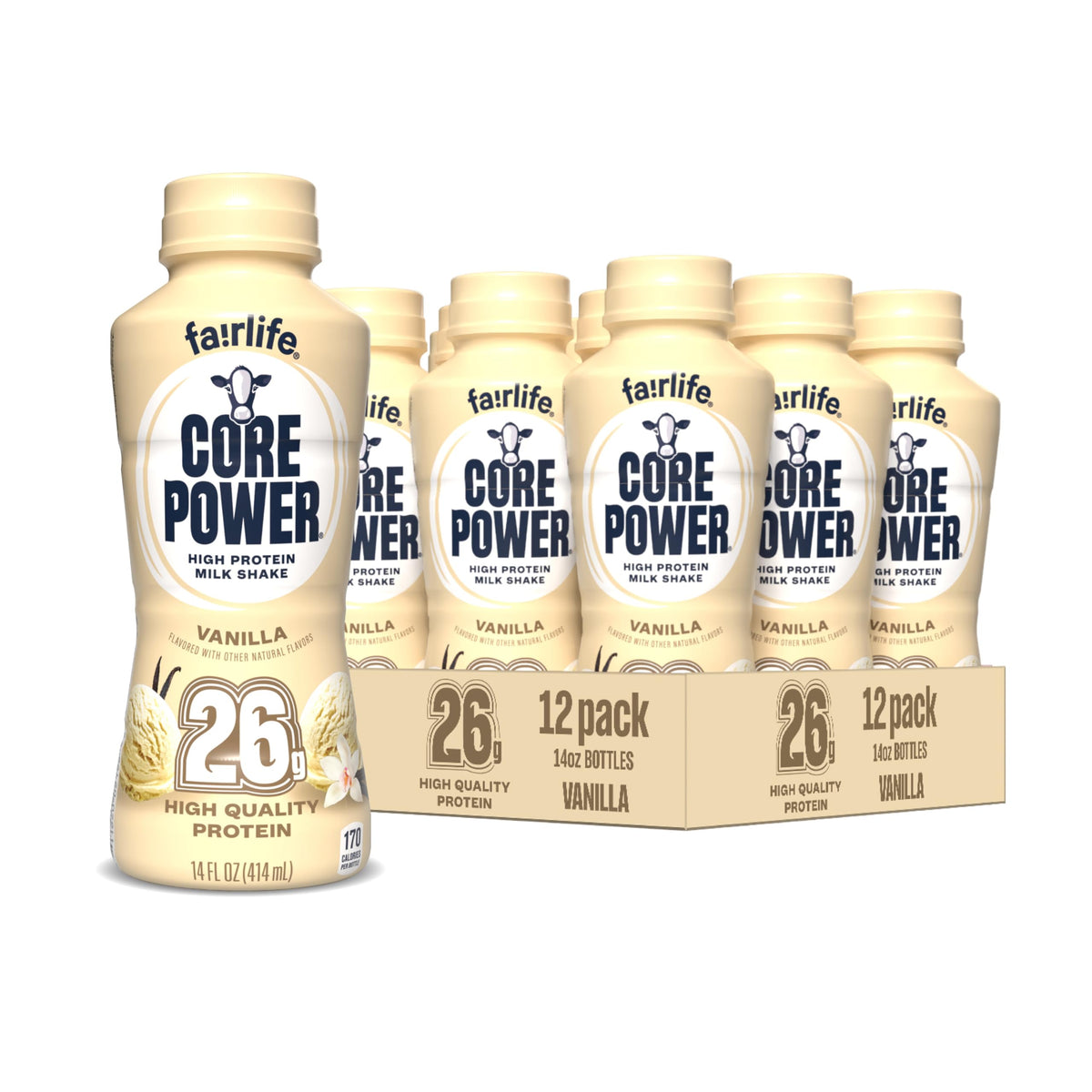 Core Power Vanilla bottle with creamy post-workout fuel