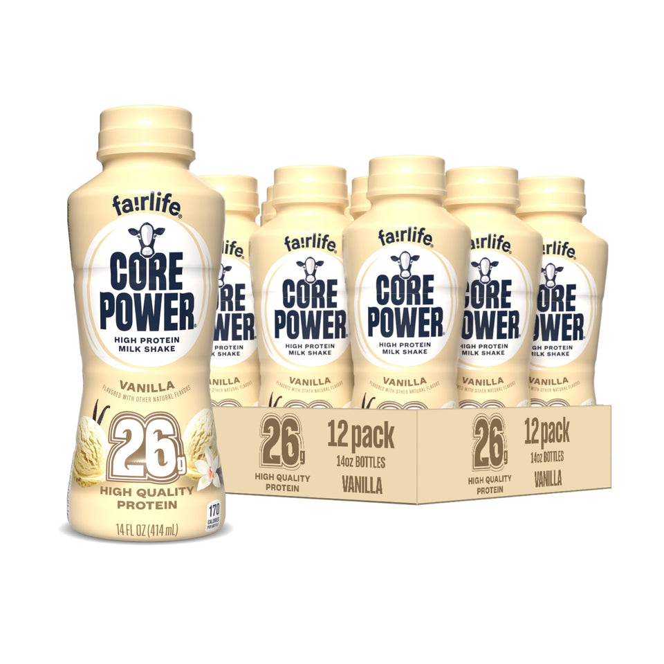 Core Power Vanilla bottle with creamy post-workout fuel