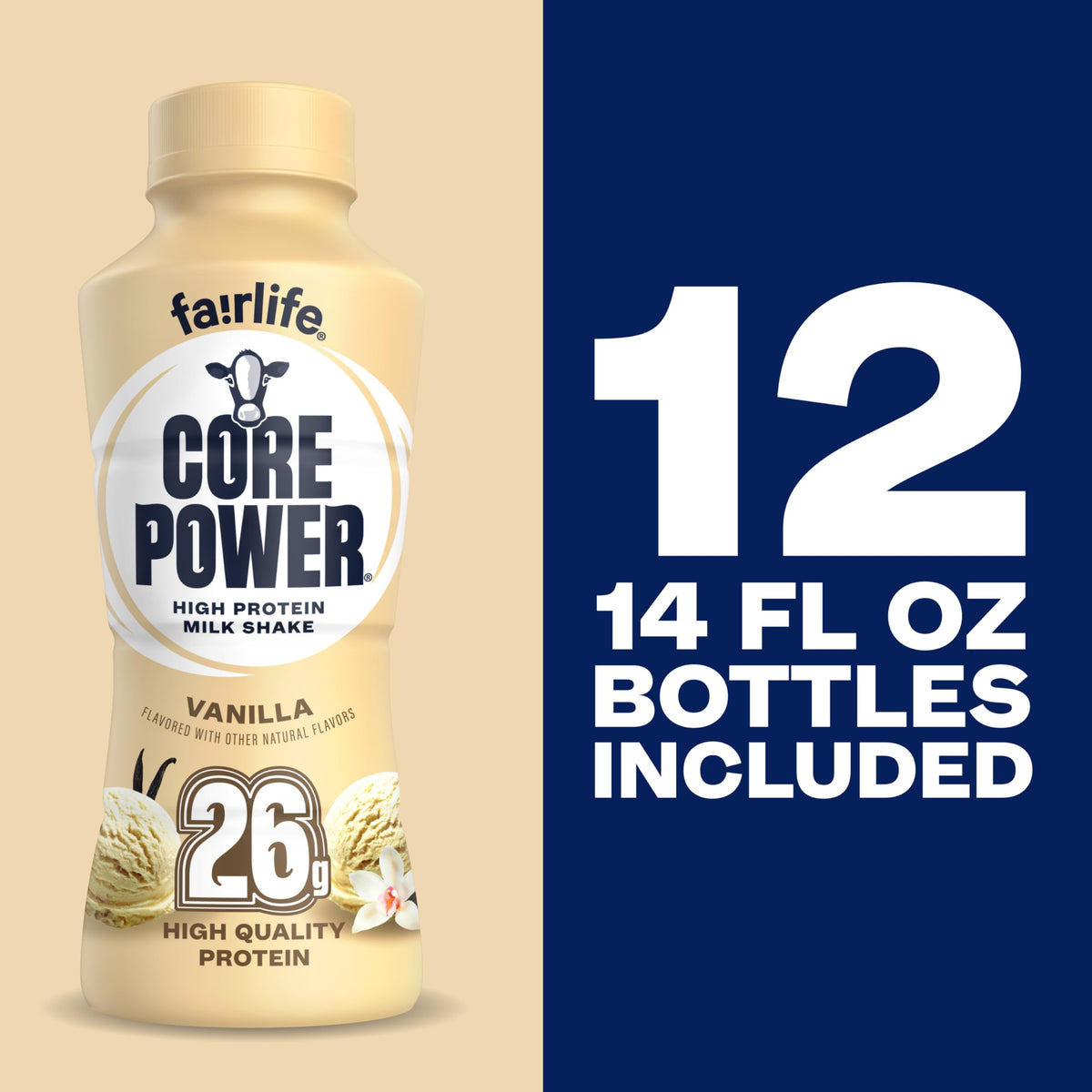 Chilled Core Power Vanilla bottle in gym bag for recovery